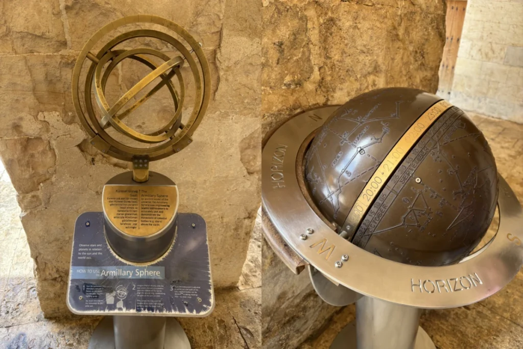 ARMILLARY SPHERE & CELESTIAL GLOBE INSIDE KAIMIYE MADRASA